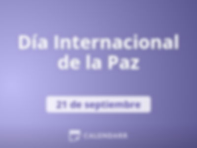 Día Internacional de la Paz